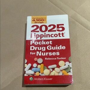 Wolters Kluwer 2025 Lippincott Pocket Drug Guide for Nurses - Red